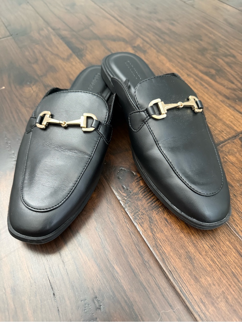Old Navy Black Horsebit Mule Loafers | Women’s Size 8.5